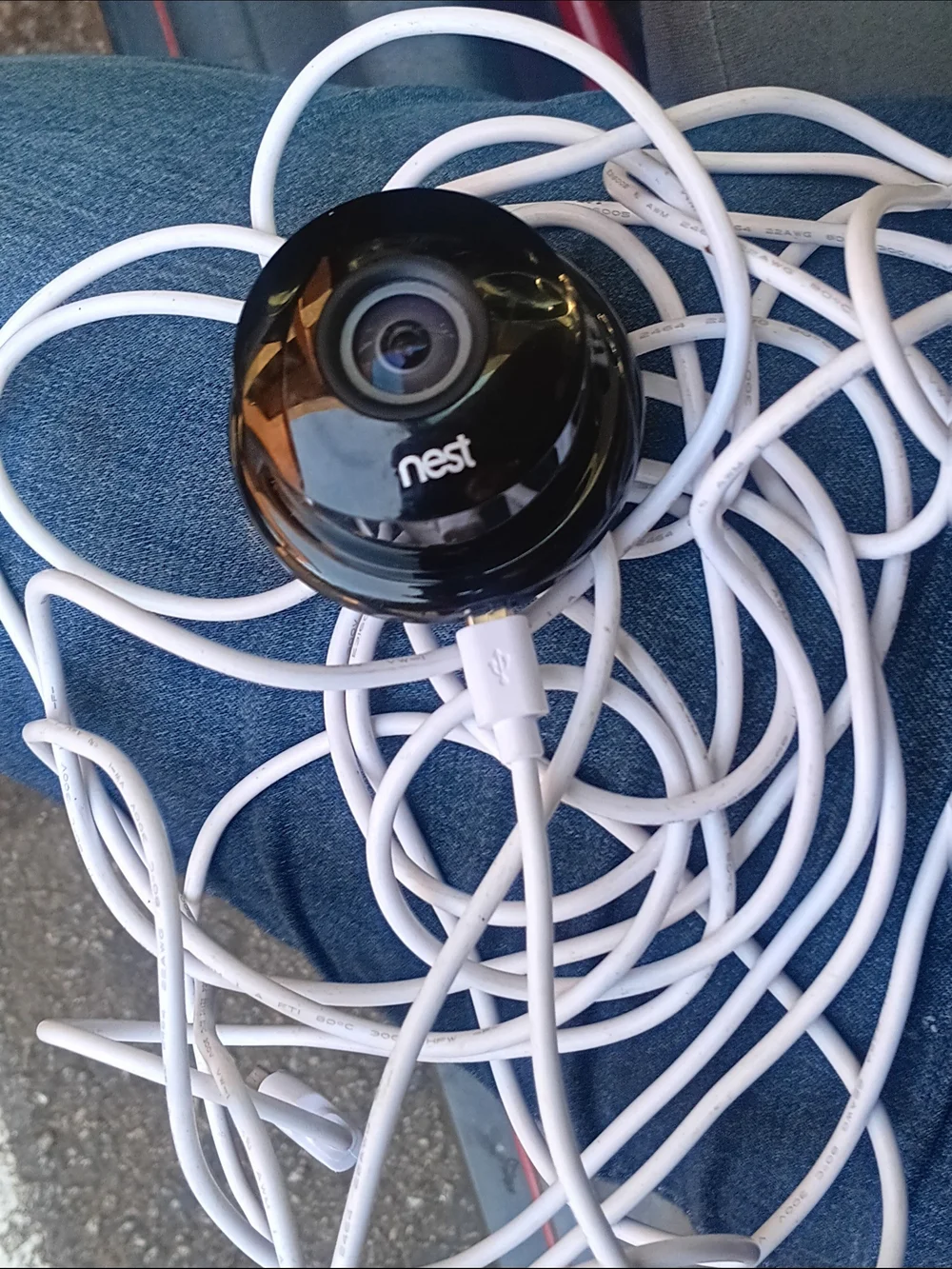 Nest Round Wi‑Fi Camera in Black